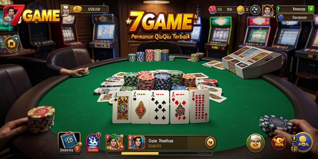 Tampilan gameplay QiuQiu yang seru dan interaktif.
