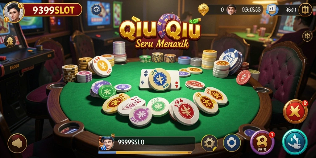 Screenshot game QiuQiu dengan tampilan menarik dari 9399SLOT.