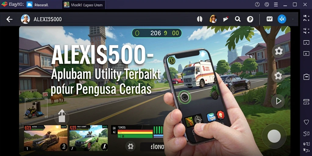 Tampilan antarmuka ALEXIS500 yang modern dan intuitif.