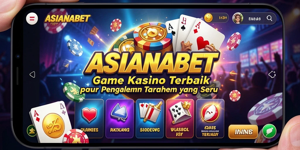 Screenshot ASIANABET menampilkan suasana bermain Kasino yang mendebarkan.