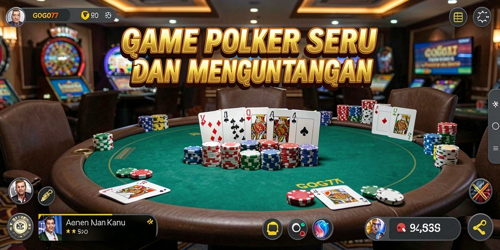 Tampilan gameplay Poker yang menarik dari GOGO77