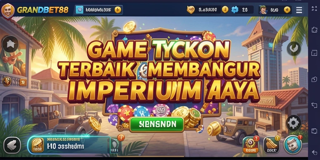 Tampilan gameplay menarik dari GRANDBET88 yang menampilkan manajemen bisnis.