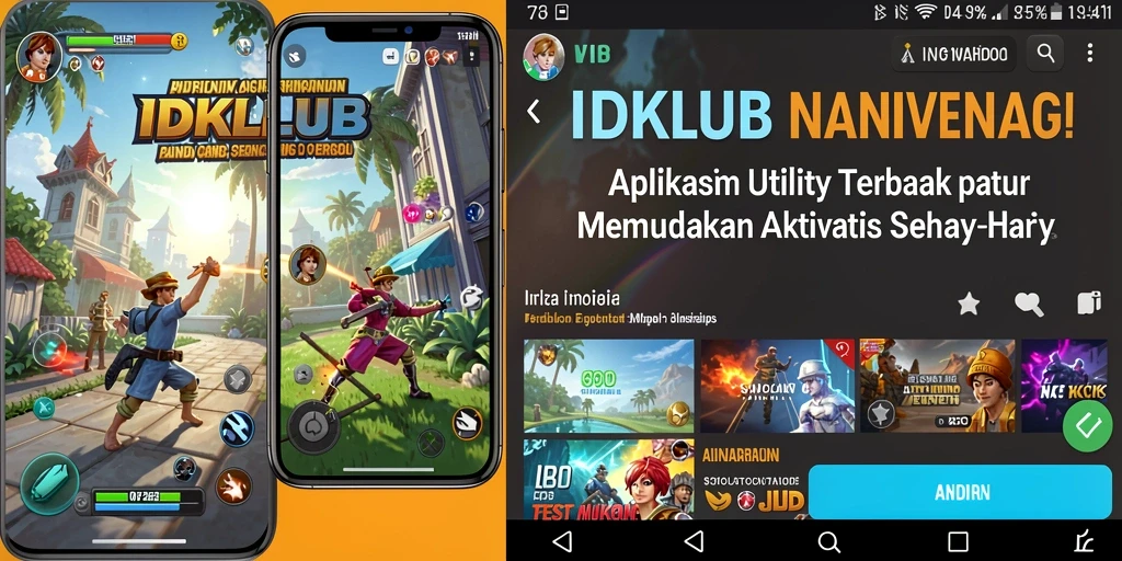 Tampilan aplikasi IDKLUB yang memudahkan pengelolaan aktivitas harian.