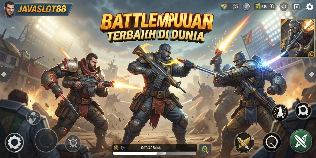 Screenshot menampilkan momen pertarungan seru dalam JAVASLOT88.