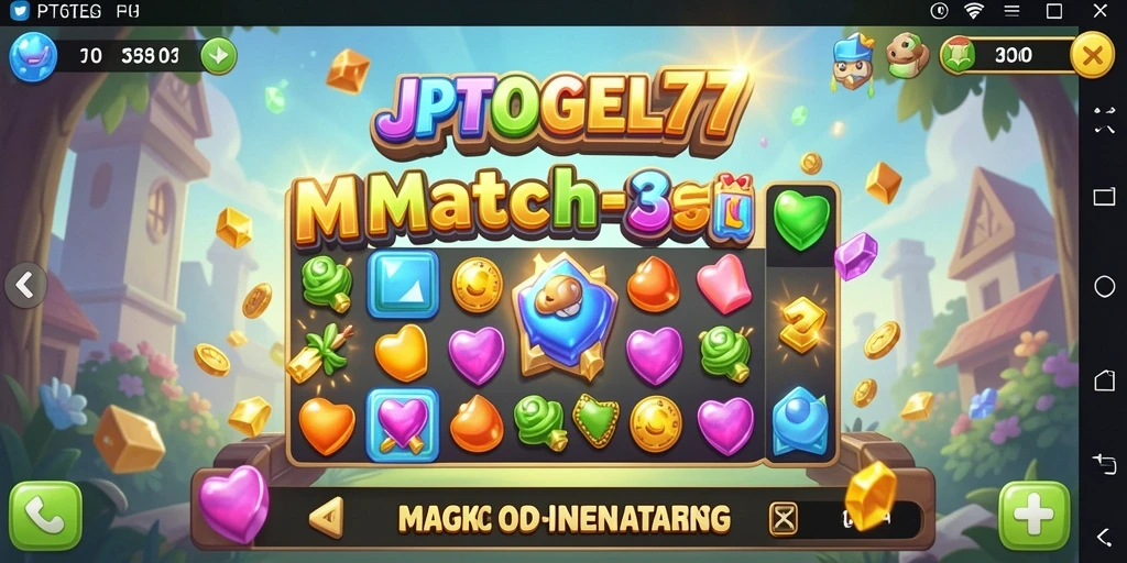 Tampilan gameplay menarik dari JPTOGEL77 di kategori Match-3.