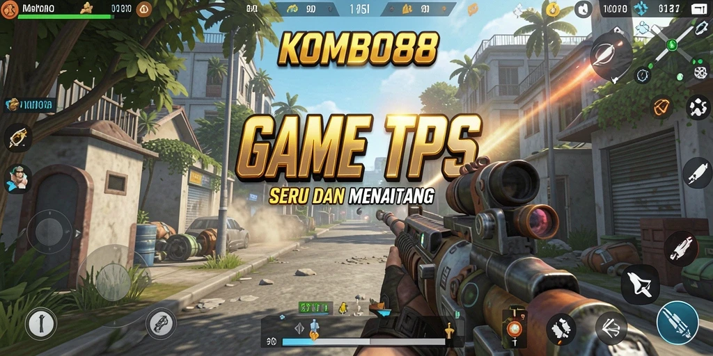 Screenshot gameplay seru KOMBO88 dengan aksi menegangkan di TPS.