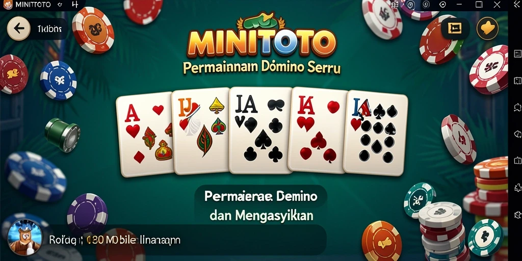 Tampilan gameplay seru dari MINITOTO yang menciptakan pengalaman Domino yang mengasyikkan.