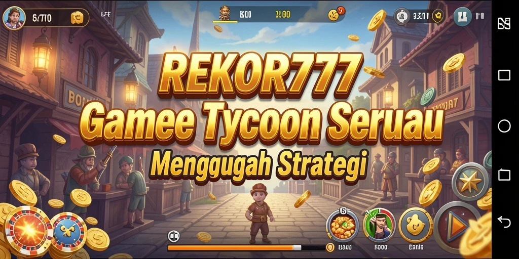 Tampilan gameplay menarik dalam REKOR777 yang menunjukkan pengelolaan bisnis.