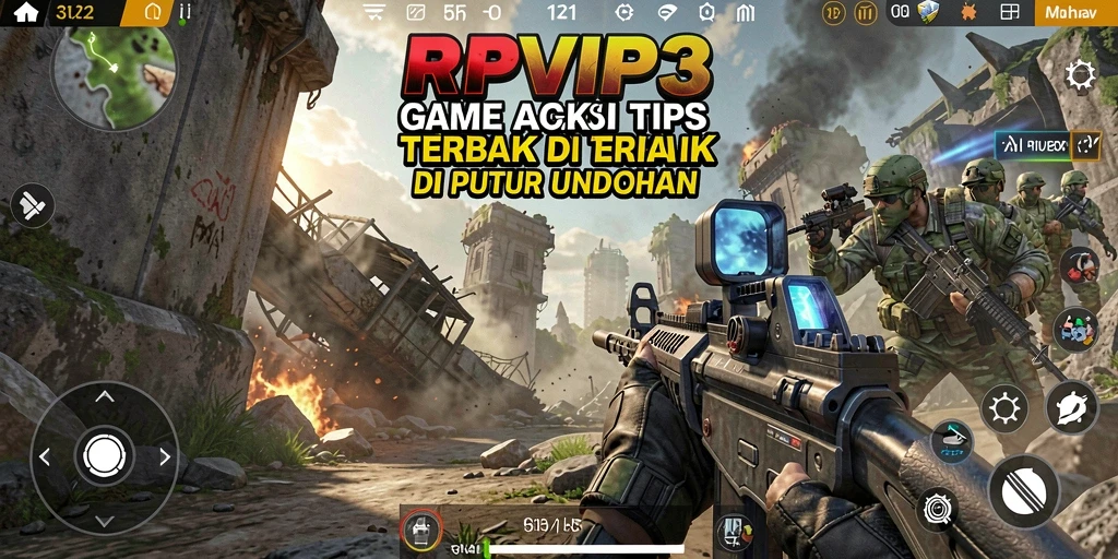 Tangkapan layar menampilkan aksi seru dalam gameplay TPS RPVIP3.